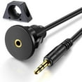 thumbnail image 1 of 3.5mm Car Dashboard Panel Flush Mount Cable AUX Audio Waterproof Extension Cable, 1 of 9