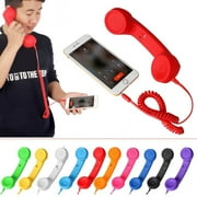 BAGGURR 3.5mm Cell Phone Handset,Retro Telephone Handset Anti Radiation Receivers for iPhone iPad,Mobile Phones,Computer