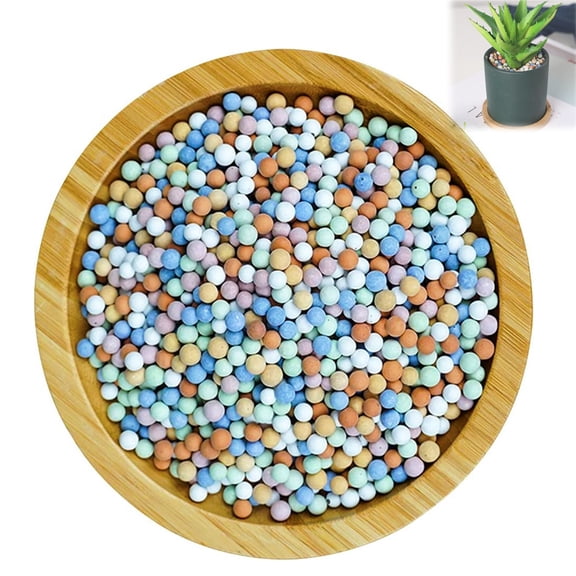 3-5mm Clay Pebbles for Plants 0.8Lb Multicolor Ceramsites Growing Media Hydroponics Potted Balls Succulents Orchids Cultivation Clay Rocks for Indoor Gardening Vase Tanks Decor Topboutique