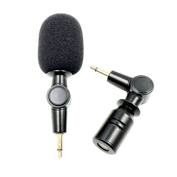 3.5mm Condenser Microphone Suitable for Voiceovers Interviews Music Recording Camera Speaker Video Conferencing Mini Mic