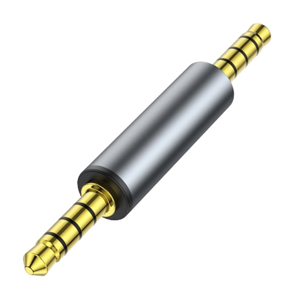 3.5mm Converter Male Female Connectors Adapter 4-Section Stereo Coupler Extender for Cable Extension