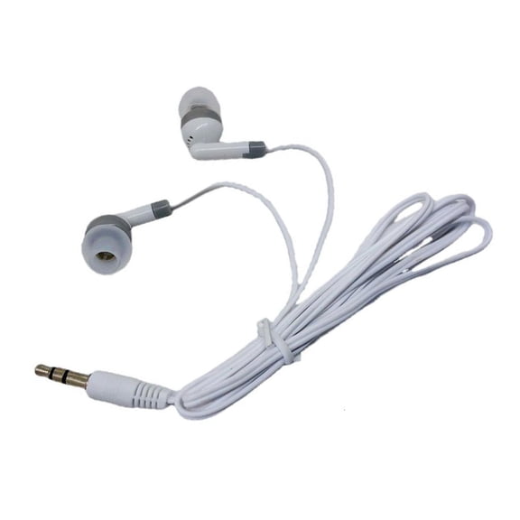 3.5mm Cord In Ear Earphone Earbud Coiled Corded Headsets for Mobile Phone Tablet PC Computer MP3 Player Notebook