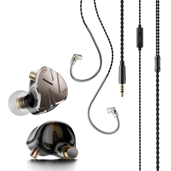 3.5mm Cord In Ear Earphone Earbud with Ear Hook for Phone Tablet PC Computer MP3 Player Notebook Gaming