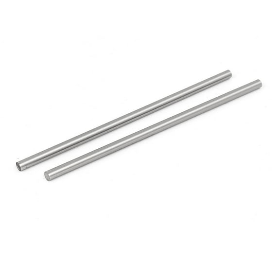 3.5mm Dia 100mm Length HSS Round Shaft Rod Bar Lathe Tools Gray 2pcs