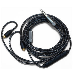 3.5mm Earphone Headphone Audio Cable Wire with Mic Volume Control PVC Material, 18 Cores OFC Wire, 250D Nylon