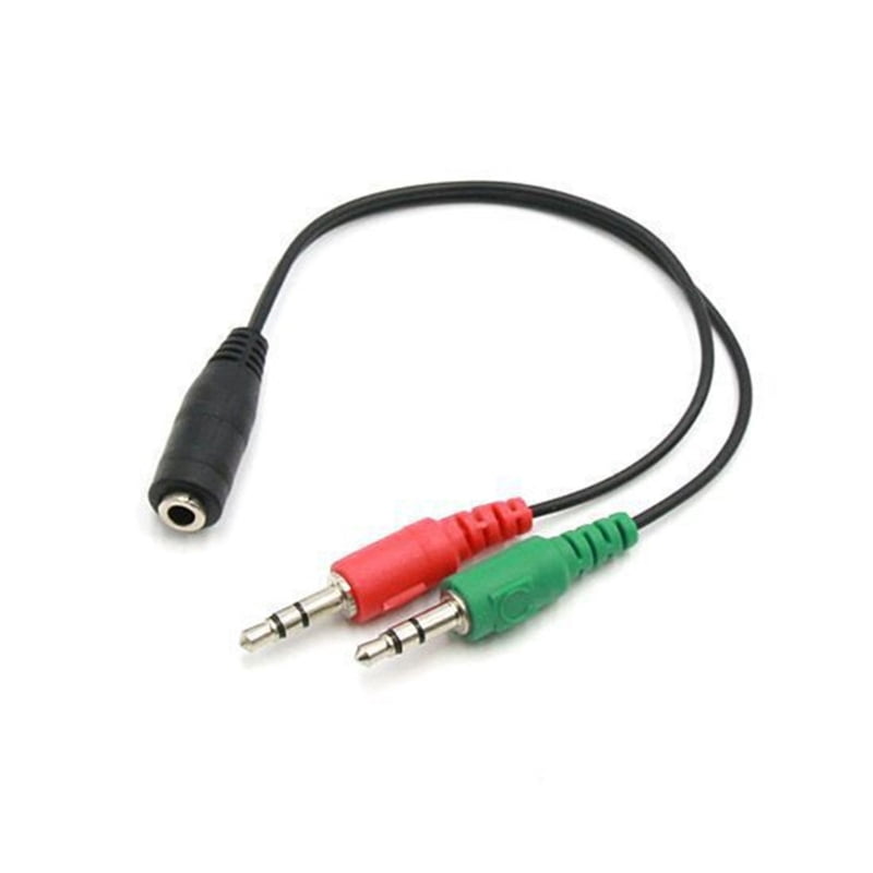 3.5mm Female Plug Stereo to 2x3.5mm Male Plug Connectors Speaker Cable ...