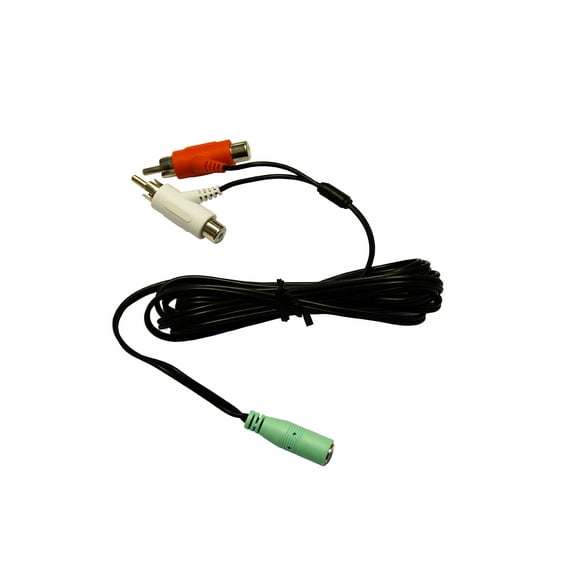 3.5mm Female RCA Y Splitter Cable for Turtle Beach Headphones by Mars Devices