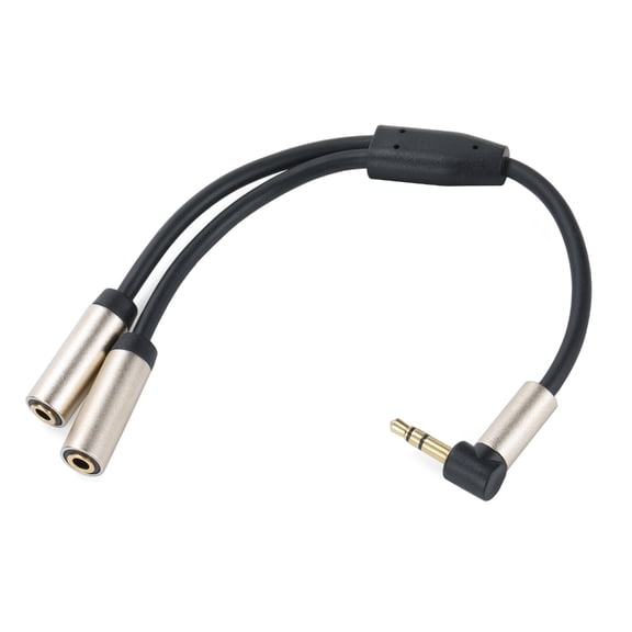 3.5mm Female Stereo To 2x 1/8" Male Y Splitter Headphone Cable for MP4 Cellphone