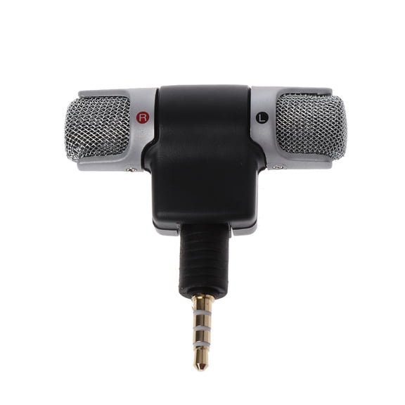 3.5mm Four-pole Straight Plug Microphone for Vlog Singing for Various Smartphones