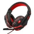 thumbnail image 1 of 3.5mm Gaming Headset Mic LED Headphones Stereo Bass Surround For PC Xbox One PS4 (red-black), 1 of 2