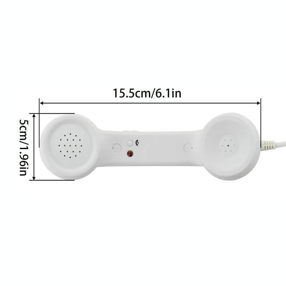 3.5mm Handset with Volume Control Wired Headset for Android Devices Call Noise Reduction()