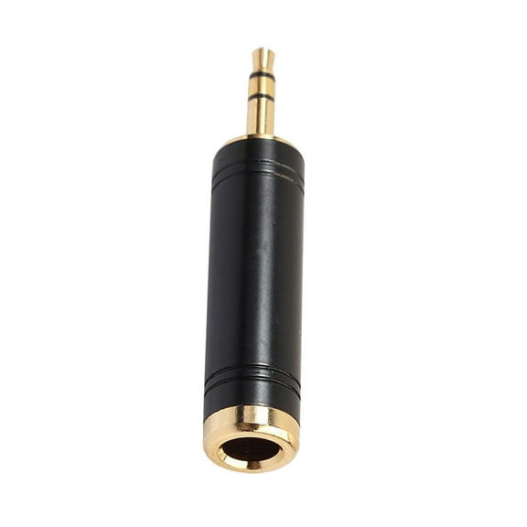 3.5mm Headphone Interface To 6.35 Interface Audio Adapter For Mobile Phone Microphone, Electronic Organ, Electric Guitar Black