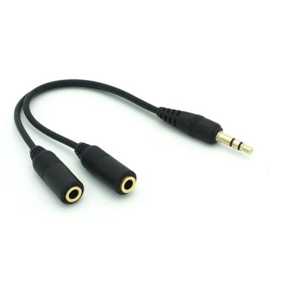3.5mm Headphones Splitter Earphone Adapter Dual Headset Port Audio Jack Adaptor L3K for Samsung Galaxy Tab 4 NOOK 10.1 (SM-T530) 3 10.1 GT-P5210 2 10.1, S8 Plus S6, S10 Plus J7 Sky Pro active