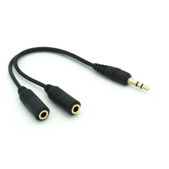 3.5mm Headphones Splitter Earphone Adapter Dual Headset Port Audio Jack Adaptor W2B for LG G8X ThinQ, G8 ThinQ, G7 ThinQ, K8 Plus (2018), Tribute Empire, Escape Plus, G Pad X II 8.0 Plus 10.1