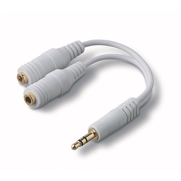 3.5mm Headphones Splitter for LG K8X, Tribute Monarch, Phoenix 5, Fortune 3, Aristo 5 - Earphone Adapter Dual Headset Port Audio Jack Adaptor J3R