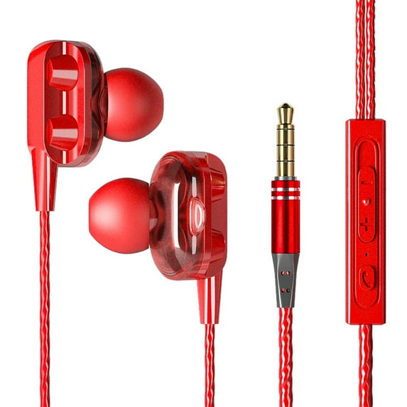 3.5mm Headphones Wired Earbuds with Microphone Noise Cancelling Earphone HiFi Stereo in Ear Buds