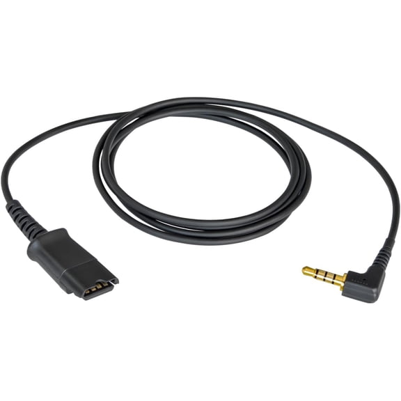 3.5mm Headset Adapter Cable Compatible with Plantronics QD for Android Cell Phone Smartphone Tablet Mac Laptop & Other Smart Devices with Single 3.5mm Jack 4 Poles CTIA