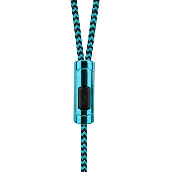 3.5mm In-Ear Headphones with Microphone - Bass Stereo Earbuds - TPE Cable - Compatible with Phones, PC & Tablets