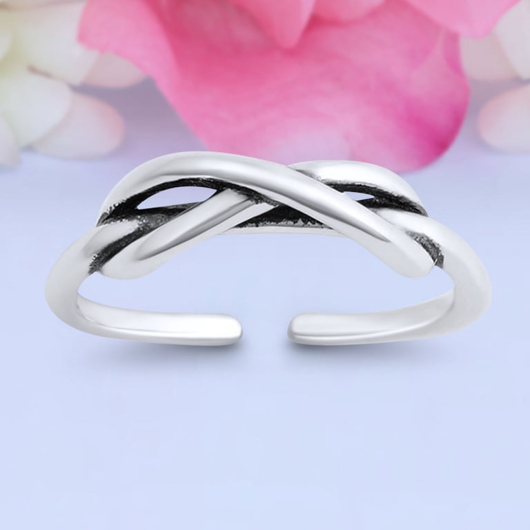 3mm Celtic Design Toe Band Ring 925 Sterling Silver Thin Adjustable Toe Ring 3mm Celtic Design Toe Band Ring 925 Sterling Silver Thin Adjustable Toe Ring