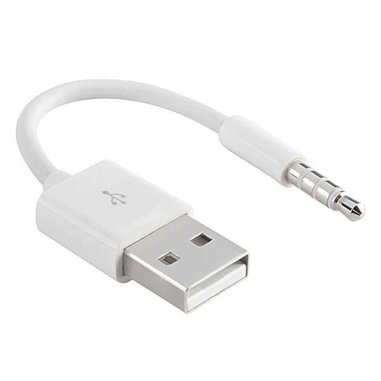 3.5mm Jack AUX to USB 2.0 Data Sync Charger Cable for iPod 2nd 3rd 4th 5th  6th 7th USB Audio Cable adapter MP3 Player cord 15cm 