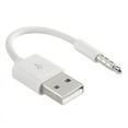 thumbnail image 1 of 3.5mm Jack AUX to USB 2.0 Data Sync Charger Cable for iPod 2nd 3rd 4th 5th 6th 7th USB Audio Cable adapter MP3 Player cord 15cm, 1 of 6