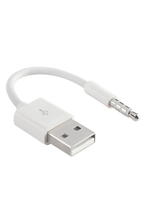 3.5mm Jack AUX to USB 2.0 Data Sync Charger Cable for iPod 2nd 3rd 4th 5th 6th 7th USB Audio Cable adapter MP3 Player cord 15cm