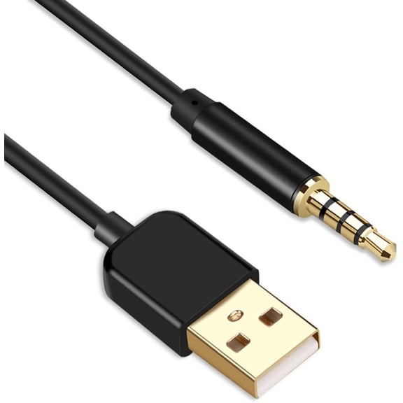 3.5mm Jack Charge Cable, Male to USB 2.0 Data Sync & Charger Cable for MP3 / MP4 Players, Recorders, and Other Portable Devices,