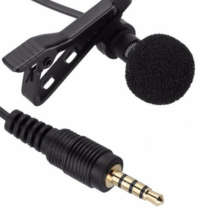 Jack Microphone Tie Clip-on Lapel Mikrofon Microfono Mic for