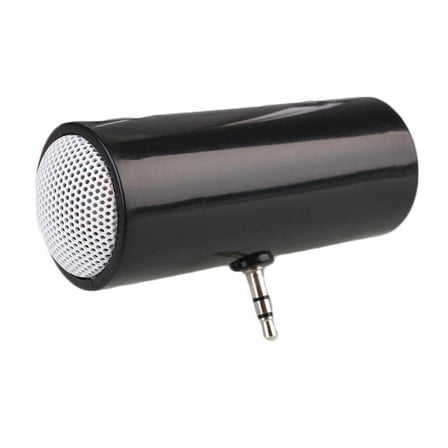 3.5mm Jack Stereo Mini Speaker Portable MP3 Music Player Amplifier Loudspeaker for Mobile Phone Tablet PC-Black