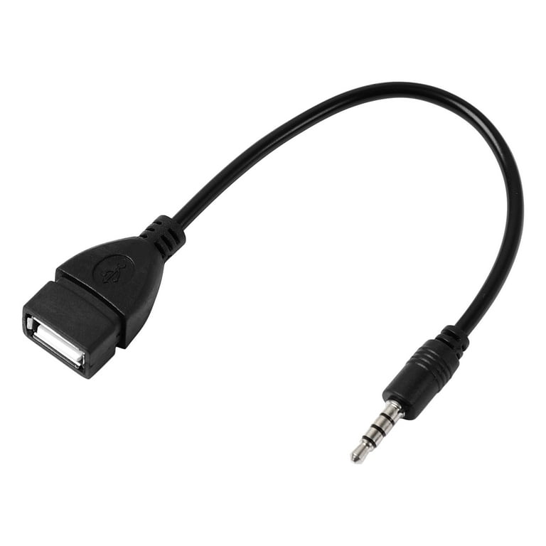 Câble adaptateur convertisseur 3. 5mm mâle aux audio jack vers usb 2. 0  type a femelle otg