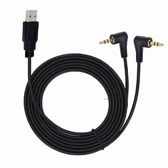 3.5mm Male AUX Audio Jack to USB 2.0 Male Charge Cable Adapter Cord, Audio Car Stereo Jack Cables to USB 2.0 for Music