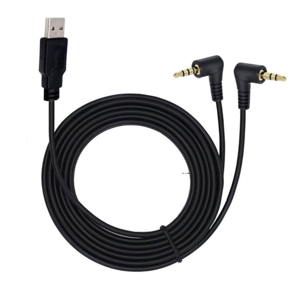 3.5mm Male AUX Audio Jack to USB 2.0 Male Charge Cable Audio to USB Adapter Cord