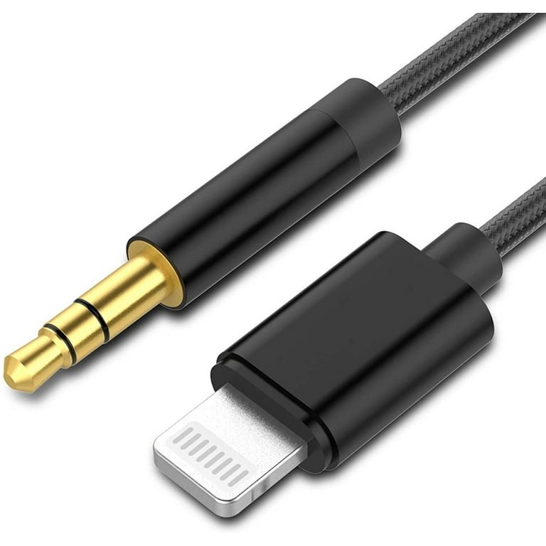 Comprar Cable de extensión de Audio Lightning a conector Jack de 3,5mm, Cable  auxiliar para IPhone 11 Pro XS Max XR X 10 8 7 Plus, conector de  auriculares para altavoz de