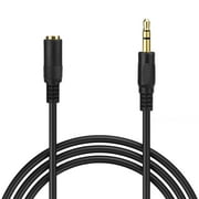 3.5mm Male to Female Stereo Audio Extension Adapter Cable, Simyoung Audio Auxiliary Jack Cord for Phones, Headphones, Speakers, Tablets, PCs, MP3 Players and More - 15FT