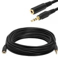 thumbnail image 1 of 3.5mm Male to Female Stereo Audio Extension Adapter Cable, Simyoung Audio Auxiliary Jack Cord for Phones, Headphones, Speakers, Tablets, PCs, MP3 Players and More - 30FT, 1 of 2