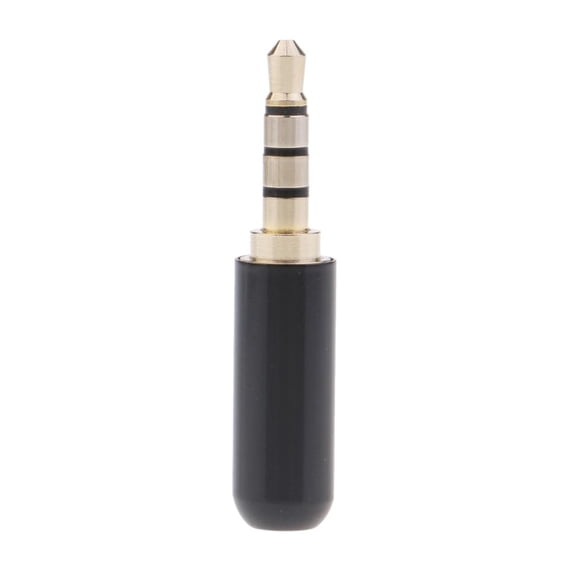 3.5mm Male Repair Earph Stereo Plug Metal Audio Spring Connector Adaptor for , Smartphs,Speakers, Black