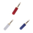 thumbnail image 1 of 3.5mm Male Repair headph Stereo Jack Plug Metal Audio & Spring Connector Adaptor,Pack of 3, 1 of 10