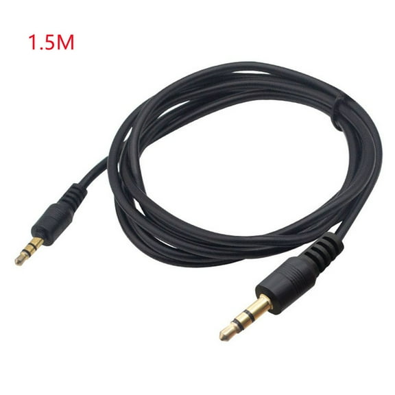 3.5mm Male to Male AUX Audio Extension Cable for Car Stereo, Headphones and PC, High Shielding Pure Copper Wire, Flexible Aux Cord(1.5m)