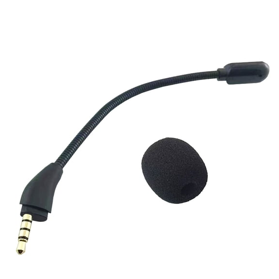 3.5mm Microphone Replacement for Cloud III Gaming Headset Detachable Mic Boom Noise Reduction Headsets Microphone Boom