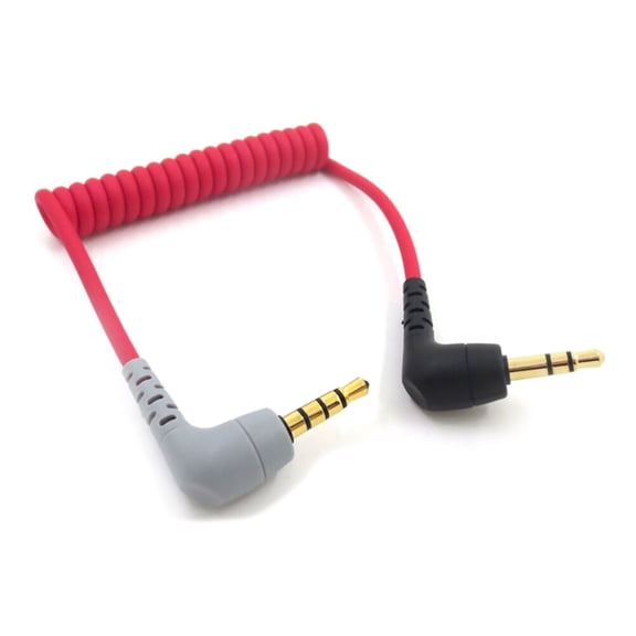 3.5mm Microphone TRS to TRRS Cable Cord for RODE Videomic Pro+/VideoMic GO TAPDRA Spare Part