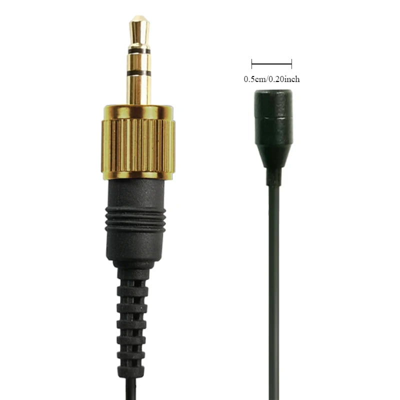 3.5mm Mini Professionne Microphone Lavalier Mic Replacement for Sennheiser G100/2/3 Wireless Audio Bodypack Transmitter