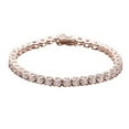 thumbnail image 1 of 3.5mm Moissanite Tennis Bracelets Round Cut D Color VVS1 Clarity Diamond Bracelets for Women S925 Sterling Silver Bracelets（6-7.5 inchs）, 1 of 7
