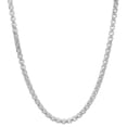 thumbnail image 1 of 3.5mm Oxidized .925 Sterling Silver Silver Square Box Chain Necklace, 24 inches, 1 of 6
