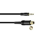 thumbnail image 1 of 3.5mm Plugs Extension Auxiliary 3.5 mm Male to Female Locking Nut Panel Mount Cable Threaded Fixing Connectors, 1 of 7