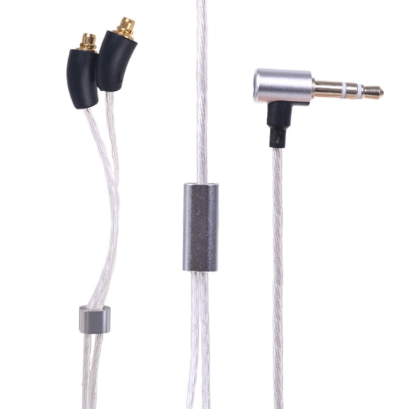 3.5mm Port AUX Cable for Headphones, 130cm Length Double MMCX Connectors Earphone Cord with/without Microphones