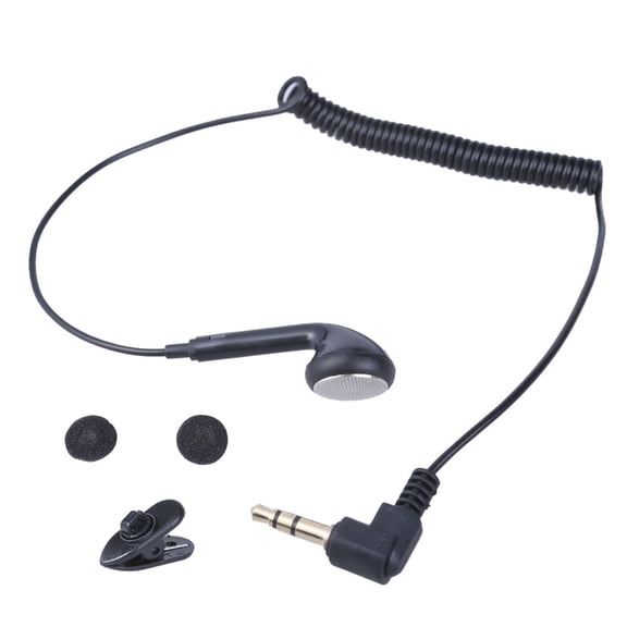 3.5mm Port Single Side Mono Earbud In Ear Earphone for Driver Security Patrols