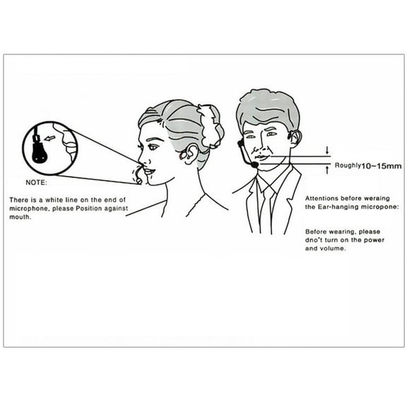3.5mm Portable Head-mounted Headset Microphone Wired 3.5mm Plug Guide Lecture Speech Headset Mic Clear Sound Recording