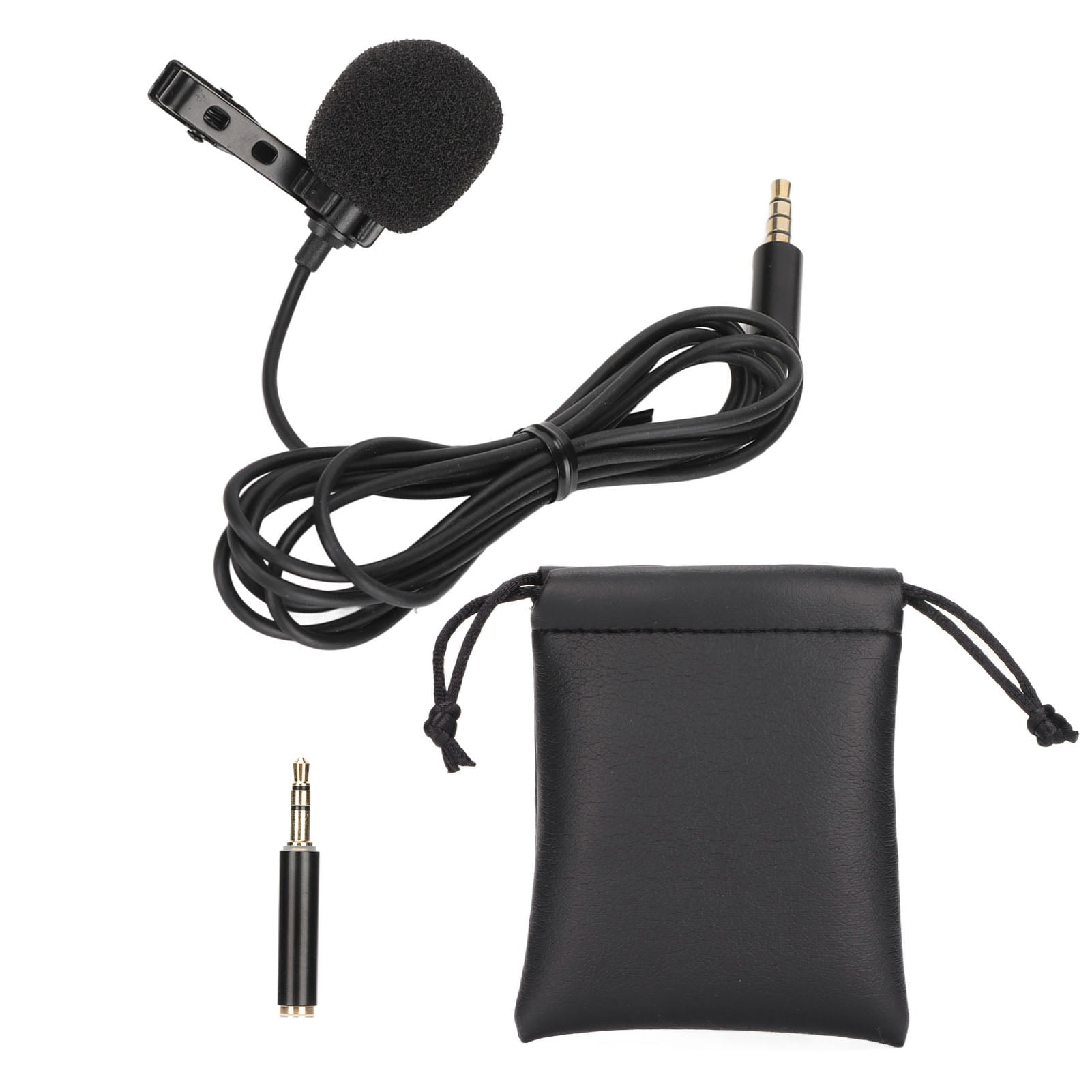 3.5mm Professional Lavalier Microphone Wired Omnidirectional Clip On