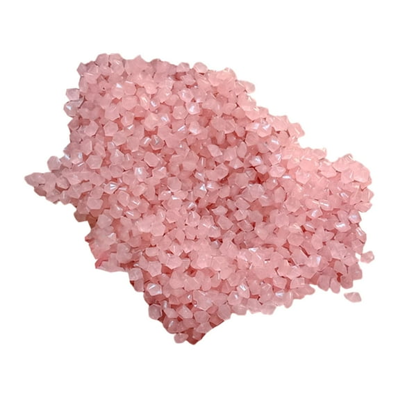 3-5mm Resin Glow in A Dark Pebbles Rocks Sand Accessory DIY Decorative Multipurpose for Garden Smooth Surface , Light Red 50g