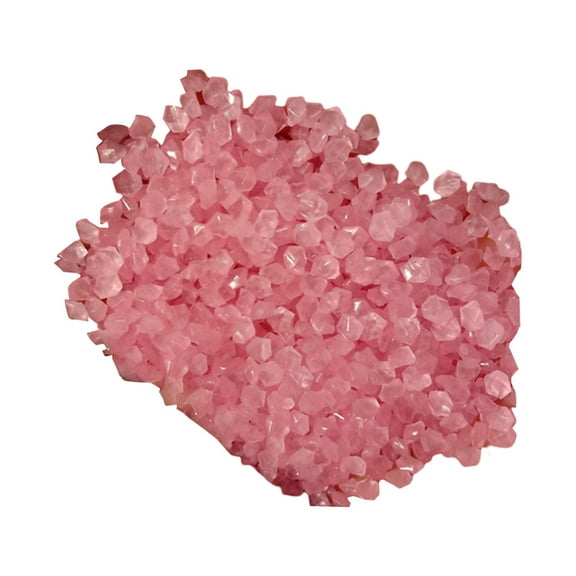 3-5mm Resin Glow in A Dark Pebbles Rocks Sand Accessory DIY Decorative Multipurpose for Garden Smooth Surface , Pink 50g